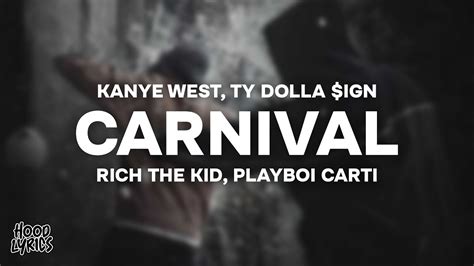 carnival genius|carnival kanye ty dolla sign.